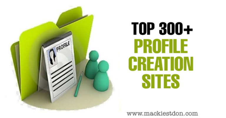 1000+ High DA Dofollow Profile Creation Sites List in 2024