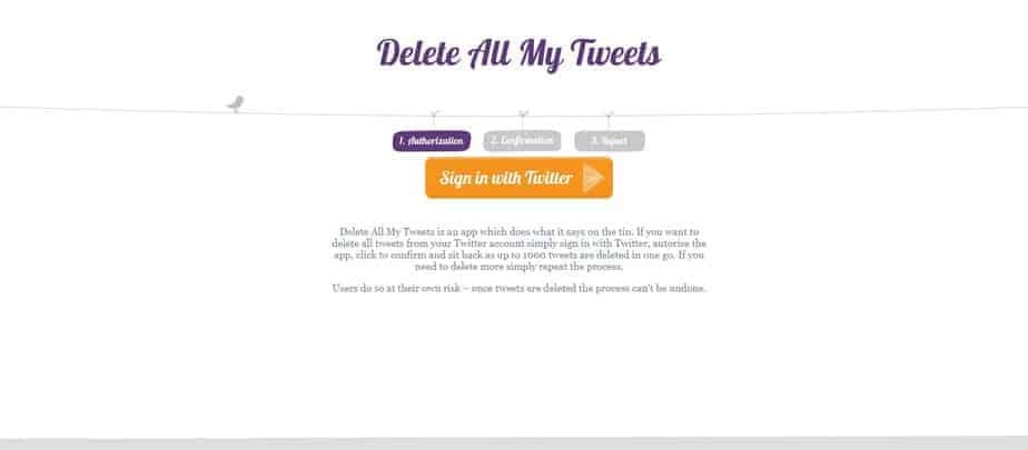 Deleteallmytweet Tweet Delete Tool