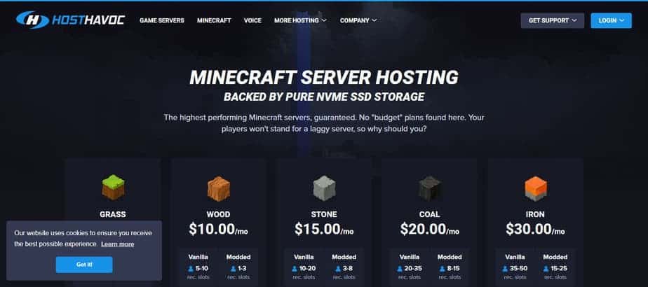 HostHavoc Minecraft Hosting