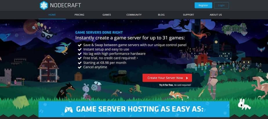 Nodecraft Minecraft Hosting