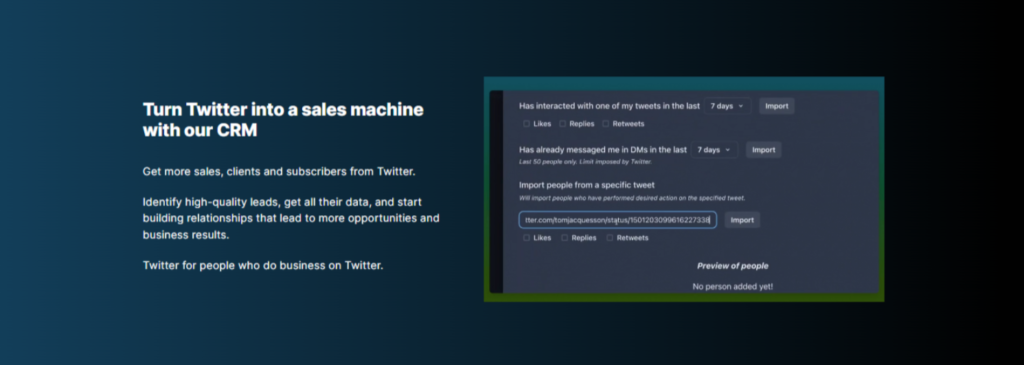 Tweethunter.io CRM