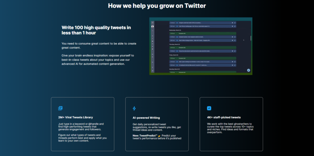 Tweethunter.io Features